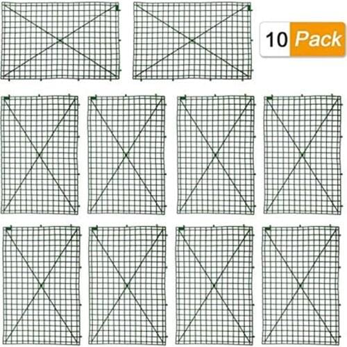10pcs Grid Plant Wall Frames, Plastic Frame for Flowers Wall Arches Backdrop DIY Decor Fences Panel Wall Display