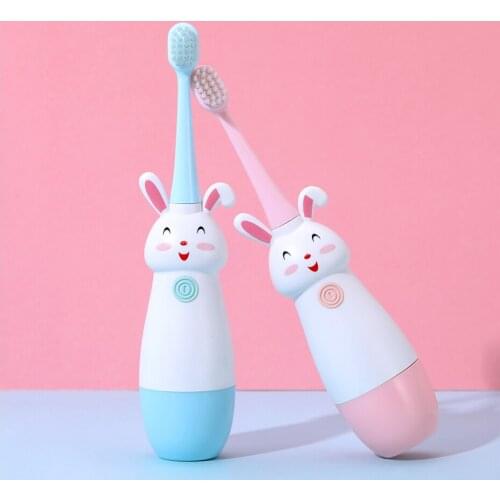 New Hot Children Electric Toothbrush Cartoon Pattern Tooth Brush Electric Teeth Tooth Brush For Kids With Soft Replacement Head