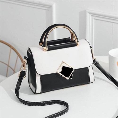 2021 New Spring Trend Fashion Novel Fresh Color Matching Single Shoulder Messenger Portable PU Women Bag