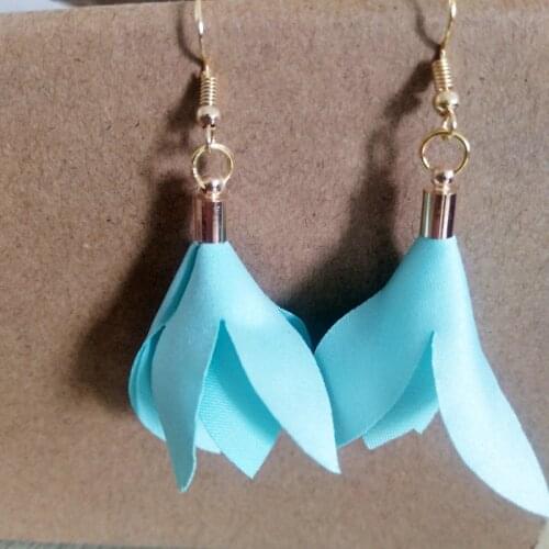 New Fashion Simple Cotton Flowers Earrings for Women cheap light earrings Jewelry