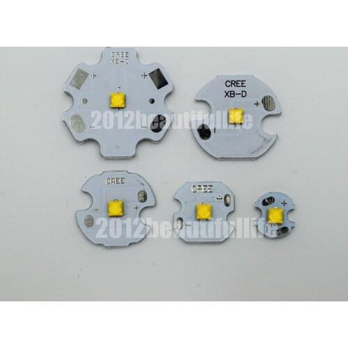 100x Original Cree XBD XB-D Warm Cold Neutral White/Red/Blue/Green/Amber 3W Hight Power LED Emitter with aluminum PCB