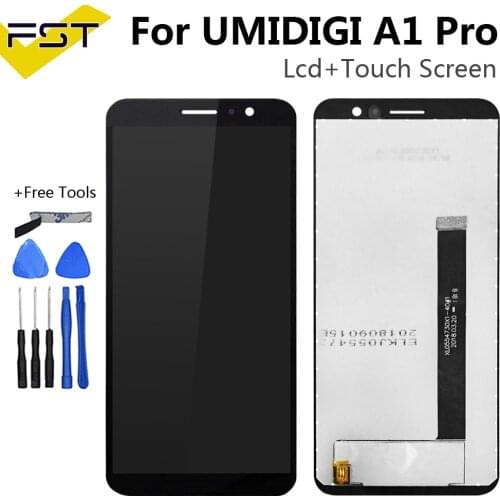 Original Tested For UMI Umidigi A1 Pro LCD Display and Touch Screen Digitizer Assembly Repair Parts+Tools For umi umidigi a1 pro