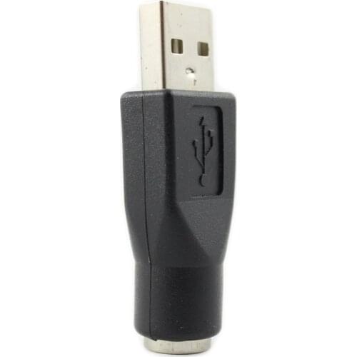 PS/2 Female to USB Male Passive-Adapter-Replacement PS/2 Keyboard to USB Adapter - M/F (BLACK) -NOT A SIGNAL CONVERTER