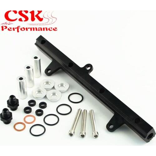Fits For Nissan 240SX 89-94 S13 SR20DET SR20 Engine Aluminium Top Feed Fuel Rail Kit Black