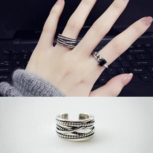 Luxury Brand Lines Rings For Women Wedding Statement Jewelry Valentines Gifts Lover Finger Ring