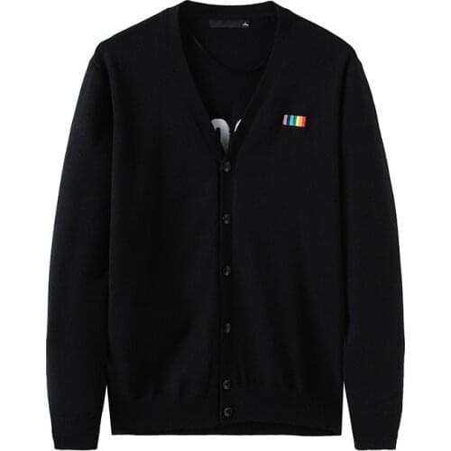 Luxury New Embroidered Man letter stripe flower Knit Casual Sweaters Cardigan Asian Plug Size High quality Drake #H76