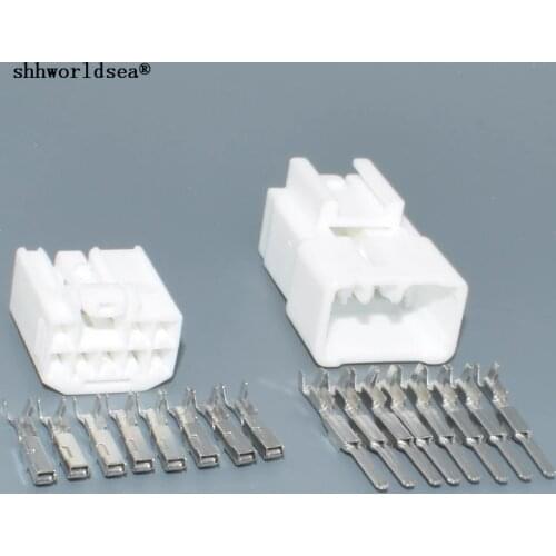 Shhworldsea 8P 2.2mm MG641053 MG651050 Car CD Wire Socket Automotive Multimedia Navigation Power Connector Female Male Plugs