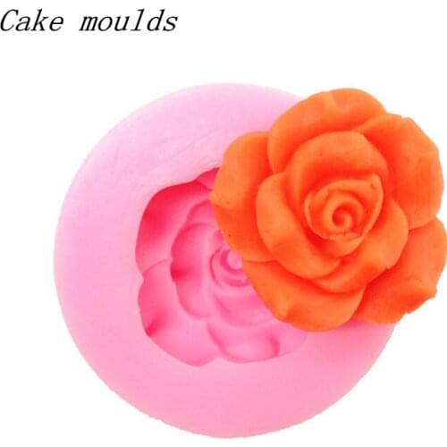 Silicone mold K101 rose flower shape baking mold Fondant cake mold chocolate mold Decoration tools