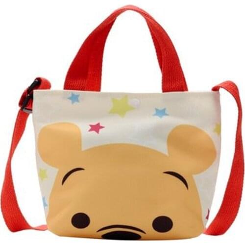 Disney Mickey Minnie Shoulder Bag Kid Girls Handbags Fashionable Purses and Handbags Canvas Backpack Child Cartoons Designer Bag