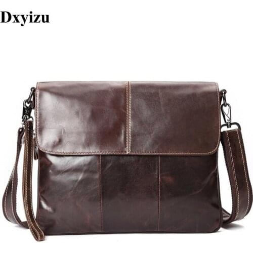 High Fashion New 2019 Genuine Leather Bags For Men Casual Business Messenger Bags Male Laptop Shoulder Bag Handbags Bolsas