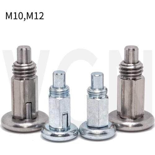 VCN231 Index Bolt Spring Plungers,Indexing Plungers ,All Steel , Fine Thread M10*1.,Coarse Thread M12**1.75