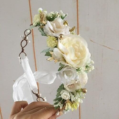 Spring Flower Floral Wreath Crown