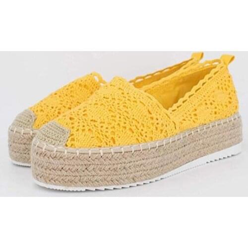 Women Platform Flats Breathable Female Casual Wedge Shoes Espadrilles