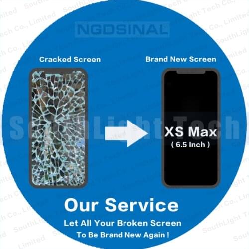 Refurbish Repair Service For iPhone XS MAX LCD Screen Touch Display Broken Cracked Glass Digitizer Refurbish Renew Service