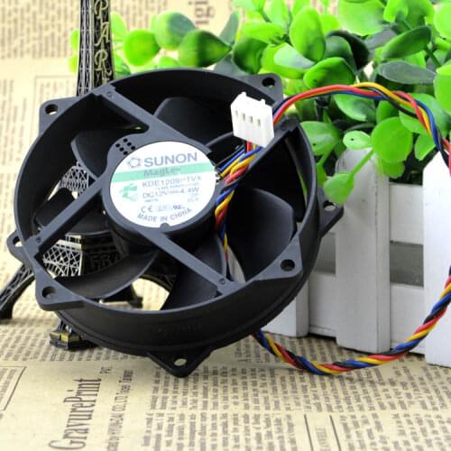 1PCS For Sunon 9CM 8CM 8025 9225 90/80mm x 25mm KDE1209PTVX Maglev Cooler Cooling Fan 12V 4.4W