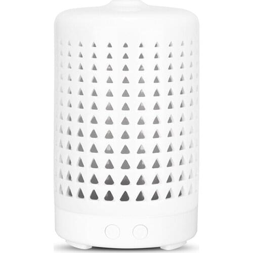 100ml Ceramic Humidifier Essential Oil Aroma Diffuser With LED Light Air Purifier Hollow Valentines Gift Dropshipping