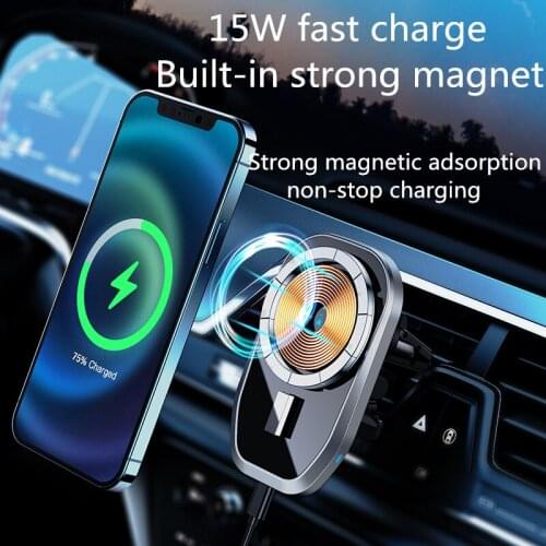 2021 new 15W Qi wireless charger fast charging car phone holder for iphone 12/12Pro/12Pro Max/12 Mini X Samsung S8/9 Huawei P30