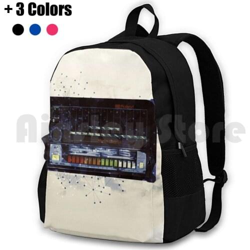 808 Drum Machine Abstract Design Outdoor Hiking Backpack Riding Climbing Sports Bag 808 Drummachine Beatbox Roland Tr808 Tr 808