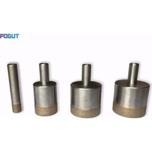 Straight shank, 4mm to 25mm Diamond glass drill bit, for hand drilling machine