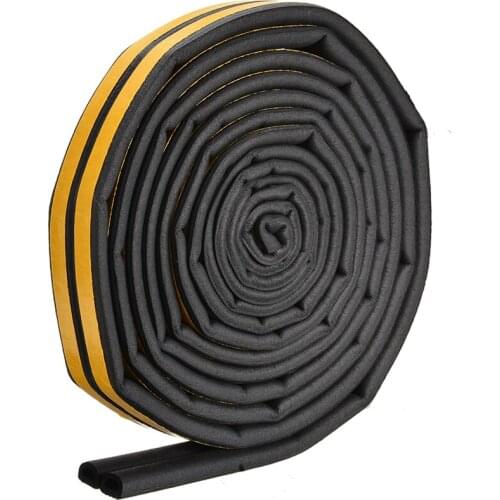 Auto Styling 1PC 5M Big D Shape Car Door Window Trim Edge Moulding Rubber Weatherstrip Sealing Strip Automobile Accessories
