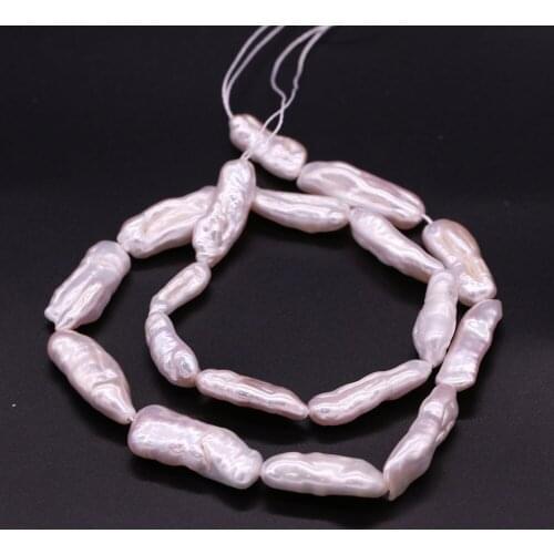 New Charm Long Strip Pearl Beads Natural Freshwater Pearls for Jewelry Making Necklace DIY Bracelet Accessories Size 7x23-8x25mm