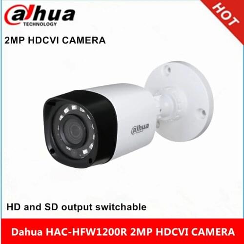 Dahua HAC-HFW1200R 2MP HDCVI camera HD 1080P CVI IR Bullet Camera IP67 IR 20m DH-HAC-HFW1200R