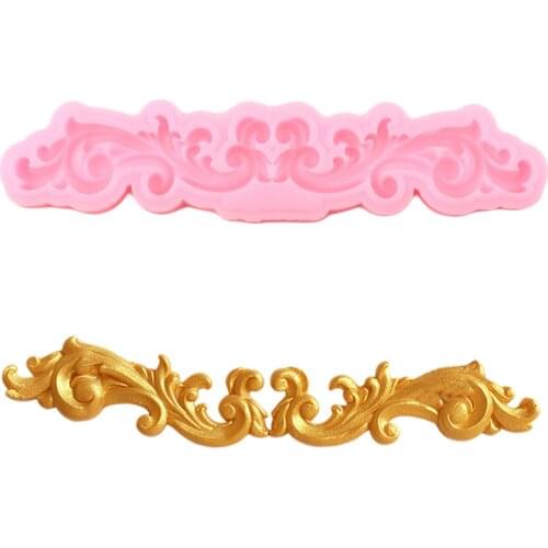 European Style Relief Cake Border Fondant Molds Wedding Cake Decorating Tools Resin Candy Clay Chppclate Gumpaste Moulds