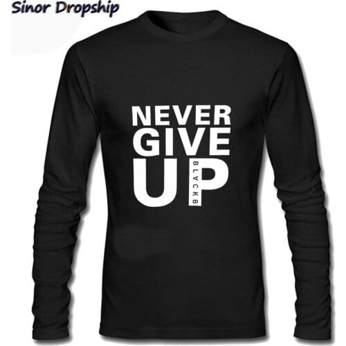 Men You'll Never Walk Alone T-Shirt Never Give Up T-Shirt Mens Long Sleeve T-Shirts Streetwear Clothes Men Fashions Fun Tshirts