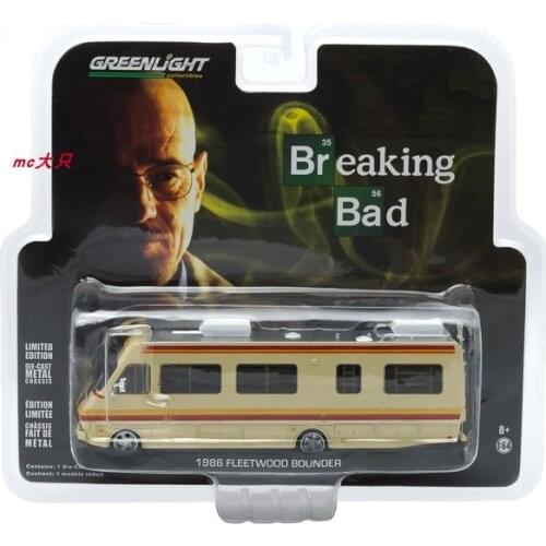 GreenLight 1:64 1986 FLEETWOOD BOUNDER Alloy model car Metal toys for childen kids diecast gift