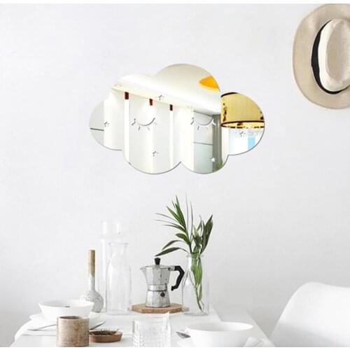 Hot Sale Nordic Acrylic Mirror Cartoon Wall Camera Props Wallpaper Kids Room Wall Decoration Cute Wall Stickers Home Decor L*5