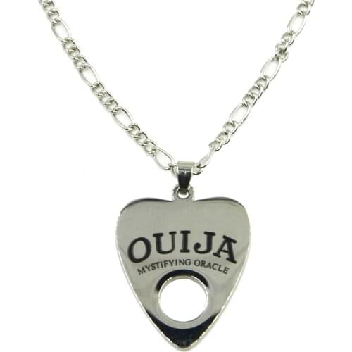 Fashion Stainless Steel Ouija Pendant Necklace Body Jewelry with 24" Chain