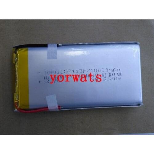 New Hot A Rechargeable Li-ion Cell 3.7V polymer lithium battery 1157113 10000mah