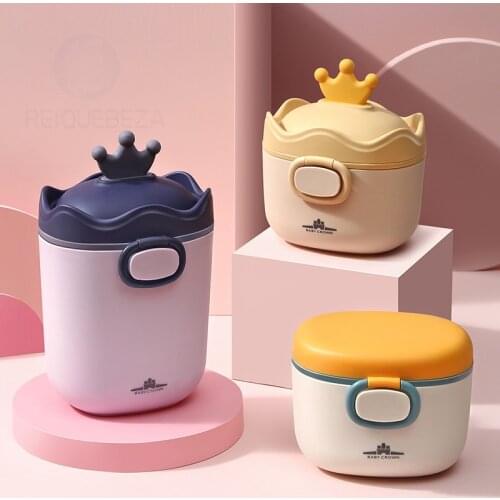 Baby Formula Dispenser Portable Milk Powder Container with Scoop Baby Snack Storage Box for Travel Outdoor Activities