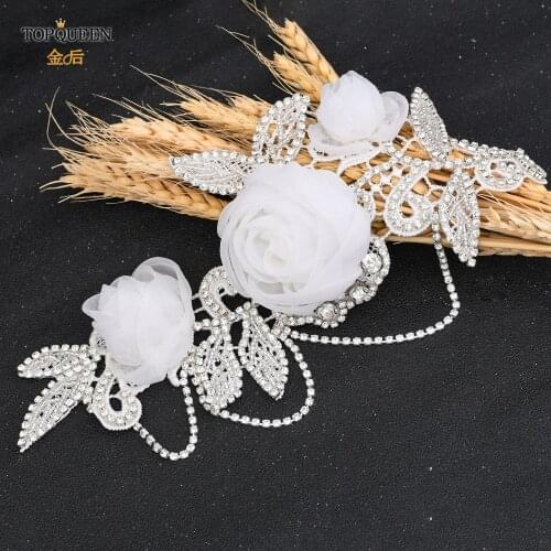 TOPQUEEN S499 Bridal Belts for Wedding Dress Bridal Sash Belt for Wedding Gown Bridesmaid Belt Flower Belt Decorative Belt