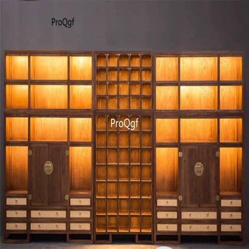 Prodgf 1Pcs A Set Luxury Office Wood Document Cabinet Book Shelf