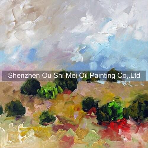 Hand Painted Original Oil Paintings on Canvas Wall Oil Painting Abstract Impression Landscape Handmade Picture Decor Artwork