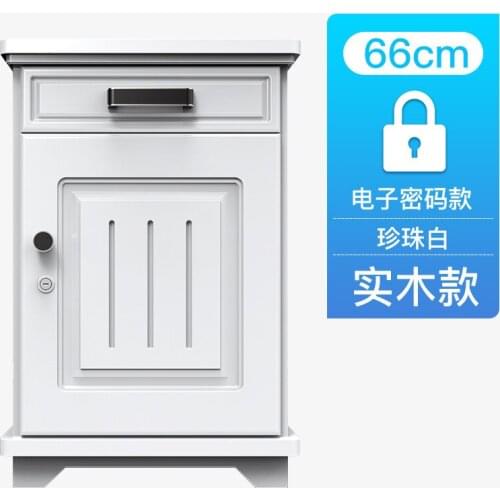 Hidden safe 66cm high solid wood bedside safe electronic password double safe double alarm