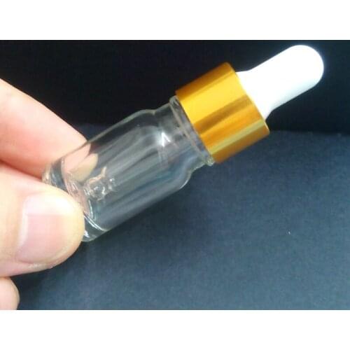 20pcs/lot 5ml Glass bottles Vials Containers with euro dropper black tamper evident cap for essential oils aromatherapy