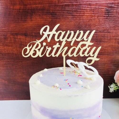 Happy Birthday Cake Topper, Color Acrylic Birthday Party Cake topper Decoration Supplies,Unique Cake Topper for Child gift
