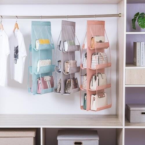 Thickened Double-sided Bag Storage Bag Multi-functional Bag Storage Hanging Bag Cabinet Hanging Bag Closet Organizer