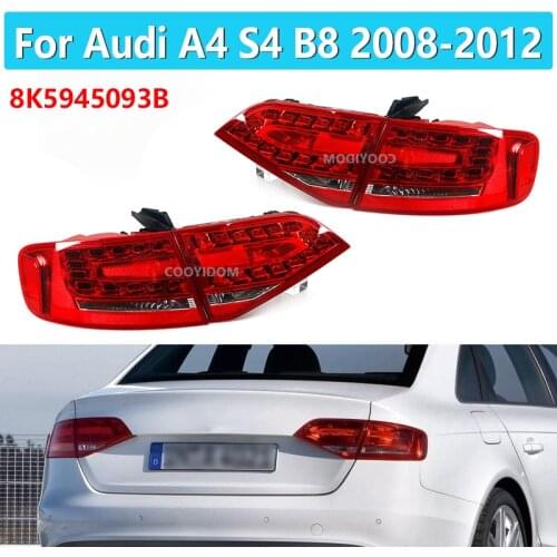 1 Set Led Rear tail light For Audi A4 B8 2008-2012 Tail Stop Brake Lights Car Accessories Rear turn signal lamp 8K5945093B