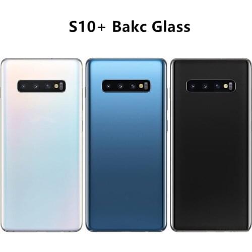 S10 Plus Back Cover Replace For Samsung G975 Refubish Repair Back Glass With Camera Lens