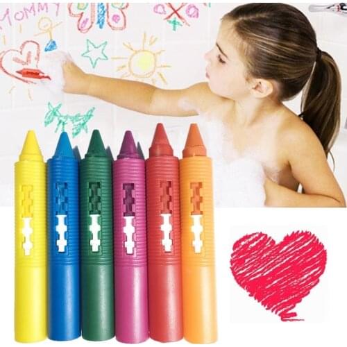 1/2/5PCS Baby Bathroom Crayons Washed Color Creative Colored Graffiti Pen for Kids Painting Drawing Shower Bath Drawing Toys