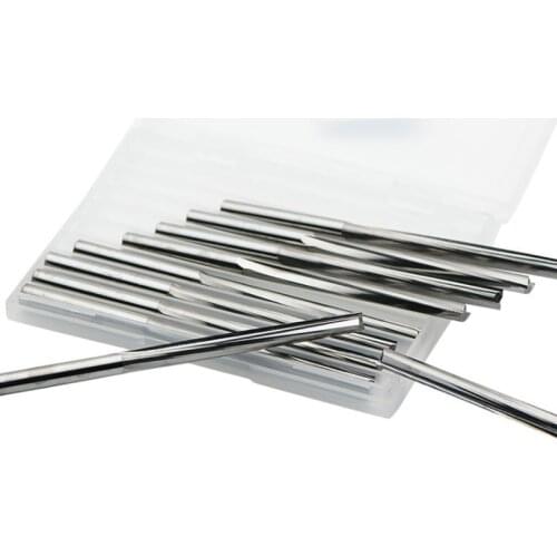 10 pcs 4*15-42mm Two Double Flutes Straight Slot Bits, Wood Cutters, Solid Carbide Foma CNC Router Bit