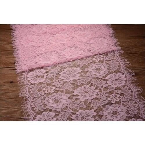 150x150cm Eyelash Lace Trim Fabric Flower Purple White Black DIY Crafts Wedding Dress Clothing Lngeire Material Handmade