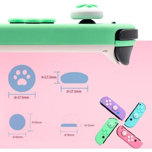 50pcs Joystick Button ABXY Key Sticker For Nintend Switch Joy-con Thumb Stick Grip Cap Protective Cover Controller Skin Colorful