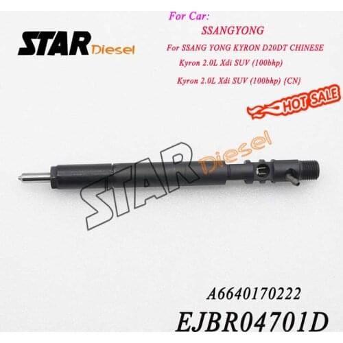 A6640170222 EJBR04701D Original Fuel Diesel Injection 4701D 4 PCS Nozzles for SSANGYONG Kyron 2.0L Xdi SUV (100bhp) {CN} Euro 3