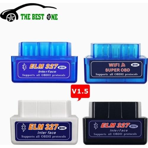 A Quality Super Mini ELM 327 Bluetooth V1.5 OBD2 Diagnostic Scanner WIFI ELM327 V1.5 For IOS Android PC OBDII Car Code Reader
