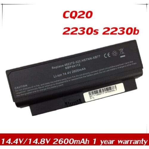 7XINbox 14.4V Battery For HP Compaq CQ20 2230s 2230b CQ20-100 HSTNN-XB77 HSTNN-OB84 HSTNN-DB77 HSTNN-I53C NBP4A112 HSTNN-XB84