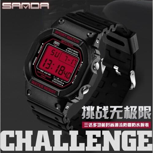 BASID Digital Watch For Men Waterproof Diving LED Mens Wrist Watch Sport Watches Top Brand Luxury Military Electronic Clock